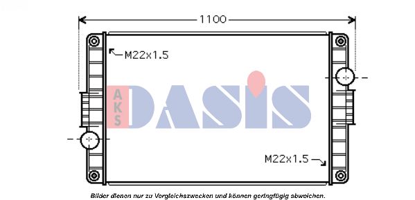 AKS DASIS Jäähdytin,moottorin jäähdytys 280015N